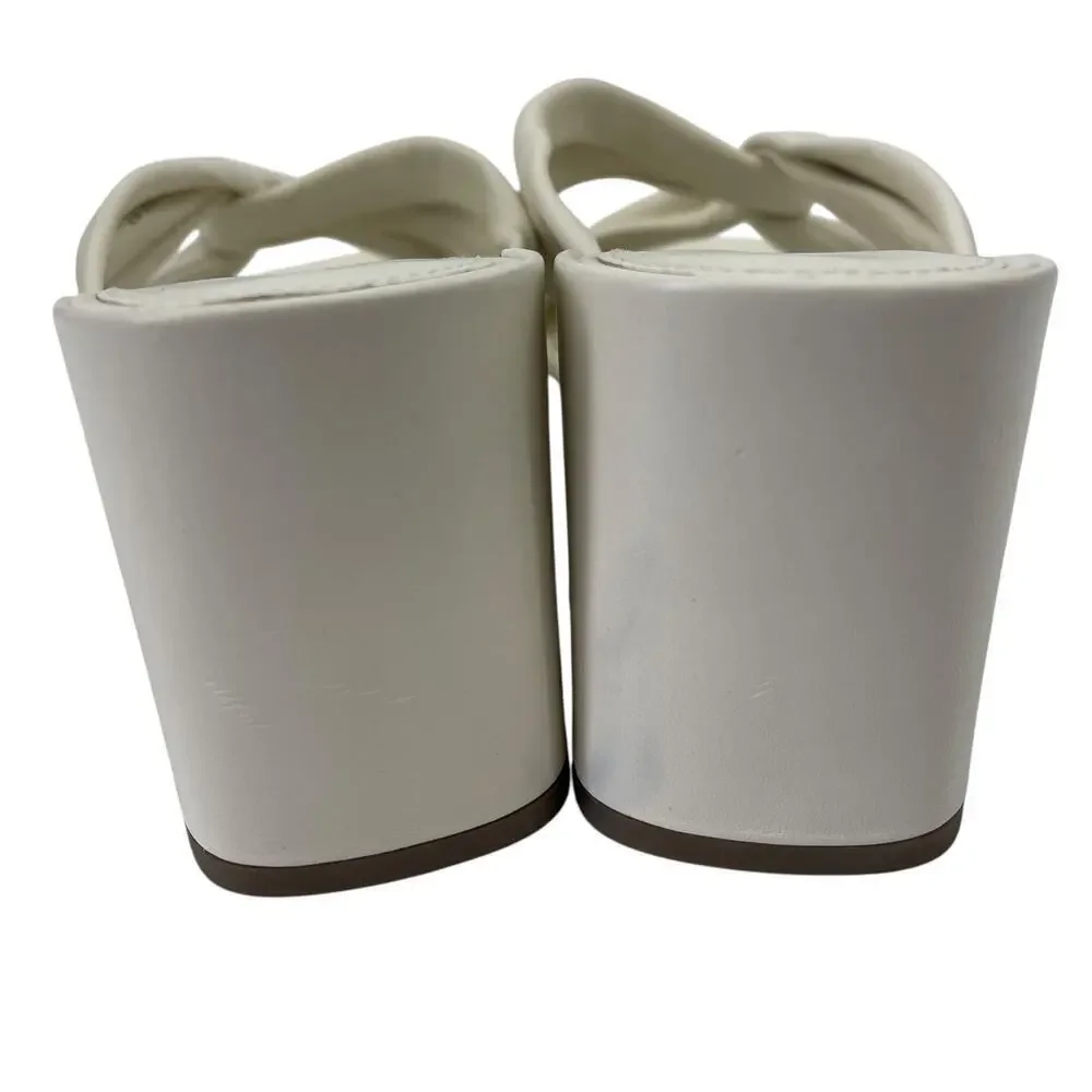 Everlane The Day Twist Heel in White Size 9.5 Summer